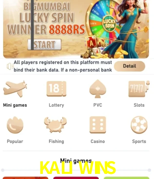 KALI WINS login